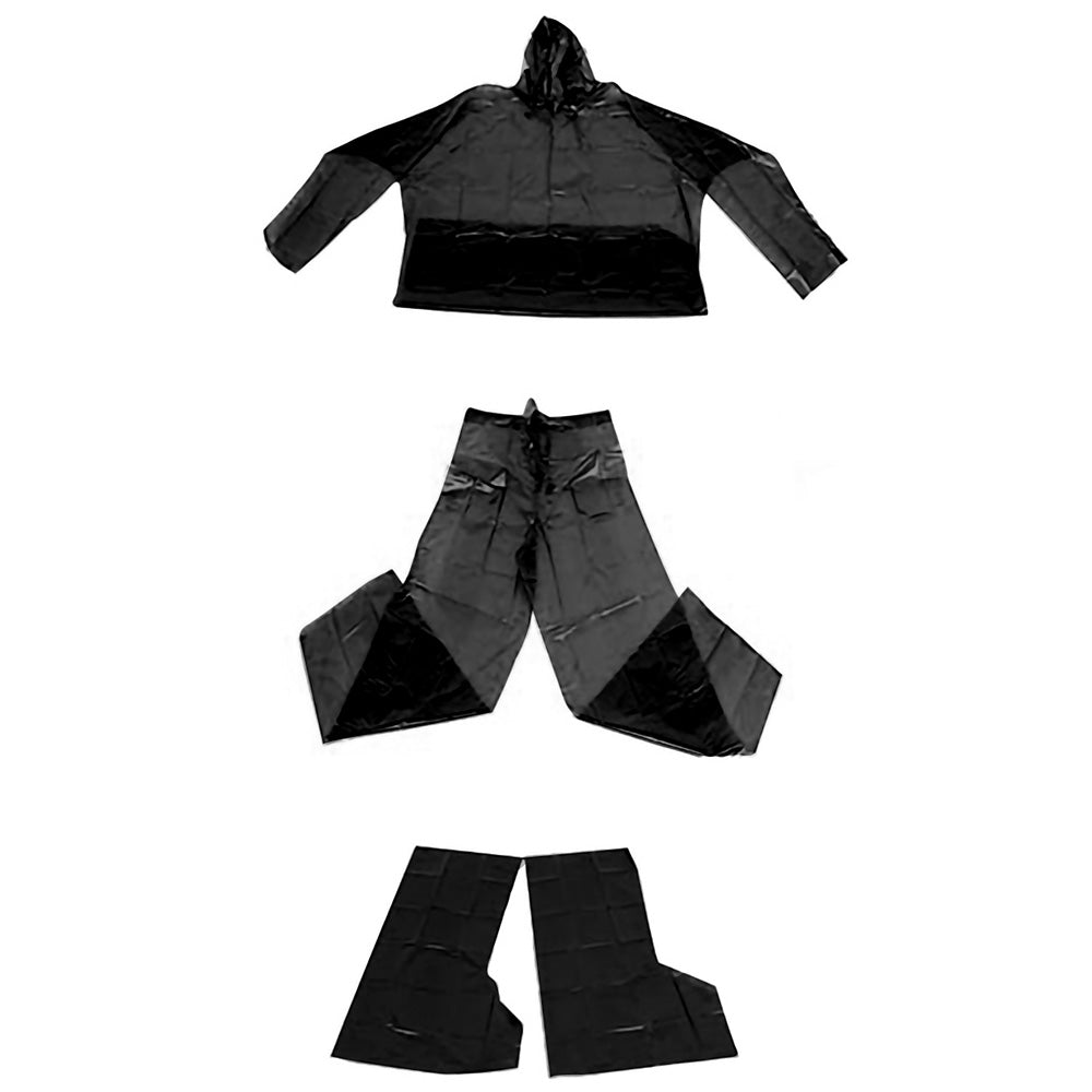 Impermeable plástico Negro con reflectivo Yahosuka