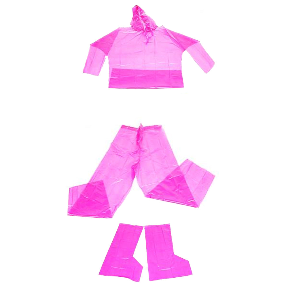 Impermeable plástico Rosado con reflectivo Yahosuka